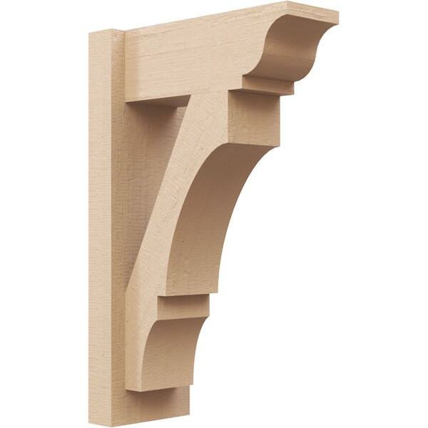 Ekena Millwork 6-in W x 14-in D x 22-in H Balboa Trad Rough Cedar Woodgrain TimberThane Outlooker, Primed Tan OUTUR060X14X22BOA04RCPR - main